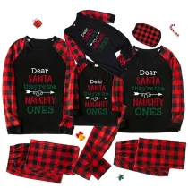 Christmas Matching Family Pajamas They Are the Naughty Ones Black Pajamas Set With Baby Pajamas