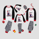 Christmas Matching Family Pajamas Navy Skiing Penguin Merry Christmas Blue Pajamas Set With Baby Pajamas