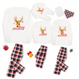 Christmas Matching Family Pajamas Christmas Exclusive Design Deer Head Merry Christmas Pajamas Set