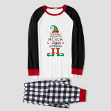Christmas Matching Family Pajamas Exclusive Design Naughty List Elf White Plaids Pajamas Set