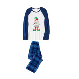 Christmas Matching Family Pajamas Exclusive Design Naughty List Elf Blue Pajamas Set