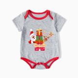Christmas Matching Family Pajamas Christmas Exclusive Design Santa Claus Deer Gift Box  Short Pajamas Set