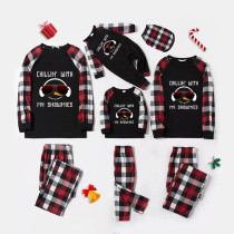Christmas Matching Family Pajamas Exclusive Design Snowmies with Sunglasses Red Pajamas Set