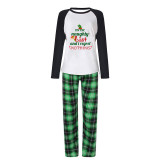 Christmas Matching Family Pajamas On The Naughty List I Regret Nothing Green Plaids Pajamas Set