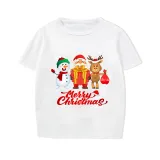 Christmas Matching Family Pajamas Christmas Exclusive Design Santa and Snowman Merry Christmas Gift Box Short Pajamas Set