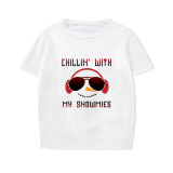 Christmas Matching Family Pajamas Exclusive Design Snowmies with Sunglasses Short Pajamas Set
