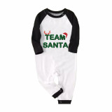 Christmas Matching Family Pajamas Exclusive Design Team Santa Green Plaids Pajamas Set