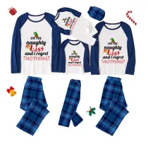 Christmas Matching Family Pajamas On The Naughty List I Regret Nothing Plaids Pajamas Set