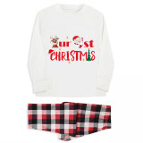 Christmas Family Pajamas 2023 Our First Christmas Deer and Santa White Matching Pajamas Set