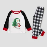 Christmas Matching Family Pajamas Exclusive Swing Santa Christmas Tree White Pajamas Set