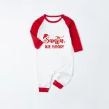Christmas Matching Family Pajamas Exclusive Design Santa We Good Gray Pajamas Set