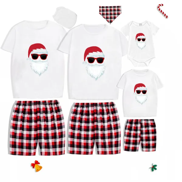 Christmas Matching Family Pajamas Exclusive Design Santa Short Pajamas Set