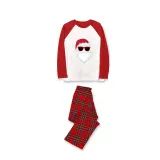 Christmas Matching Family Pajamas Exclusive Design Sunglasses Santa Gray Pajamas Set