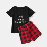 Christmas Matching Family Pajamas Exclusive We Are Family Black Pajamas Set