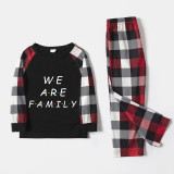 Christmas Matching Family Pajamas Exclusive We Are Family Red Pajamas Set