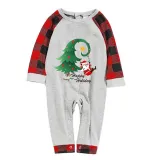 Christmas Matching Family Pajamas Exclusive Swing Santa Christmas Tree Gray Pajamas Set