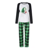 Christmas Matching Family Pajamas Exclusive Swing Santa Christmas Tree Green Plaids Pajamas Set