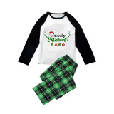 Christmas Matching Family Pajamas Antler Hat Family Christmas 2022 Ornaments Green Plaids Pajamas Set
