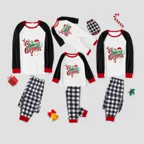 Christmas Matching Family Pajamas Exclusive Design Merry Christmas Santa Mustache White Pajamas Set