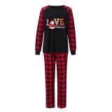 Christmas Matching Family Pajamas Exclusive Snowman LOVE Christmas Black Pajamas Set