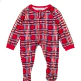 Christmas Matching Family Pajamas Exclusive Design Santa We Good Red Pajamas Set