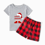 Christmas Matching Family Pajamas Exclusive Design Christmas Hat Elf Santa Short Pajamas Set