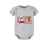 Christmas Matching Family Pajamas Exclusive Snowman LOVE Christmas Short Pajamas Set