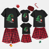 Christmas Matching Family Pajamas Exclusive Swing Santa Christmas Tree Short Pajamas Set