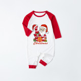 Christmas Matching Family Pajamas Exclusive Design Love Santa Christmas Gift Box Gray Pajamas Set