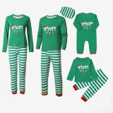 Christmas Matching Family Pajamas Exclusive Design Elf Hat Santa Green Pajamas Set