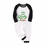 2022 Christmas Matching Family Pajamas Exclusive Design We Are Family Pendant Green Plaids Pajamas Set