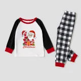 Christmas Matching Family Pajamas Exclusive Design Love Santa Christmas Gift Box White Pajamas Set