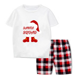 Christmas Matching Family Pajamas Exclusive Design Christmas Hat Elf Santa Short Pajamas Set