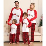 Christmas Matching Family Pajamas Exclusive Design Merry Christmas Santa Bag Gray Pajamas Set