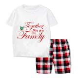icusromiz Christmas Matching Family Pajamas We are Family Together Short Pajamas Set