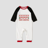 Christmas Matching Family Pajamas Exclusive Design Pattern HOHOHO Santa Head White Pajamas Set