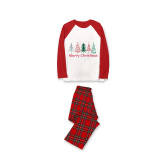 Christmas Matching Family Pajamas Exclusive Merry Christmas Beatiful Tree Gray Pajamas Set