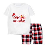 Christmas Matching Family Pajamas Exclusive Design Santa We Good Short Pajamas Set