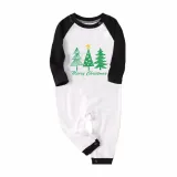 Christmas Matching Family Pajamas Exclusive Christmas Tree Merry Christmas Green Plaids Pajamas Set
