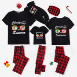 Christmas Matching Family Pajamas Exclusive Design Christmas In Sunglasses Black Pajamas Set