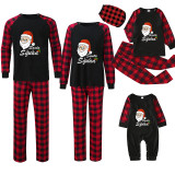 Christmas Matching Family Pajamas Exclusive Elf Santa Head Black Pajamas Set