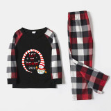 2022 Christmas Matching Family Pajamas Exclusive Design Let It Snow Red Pajamas Set
