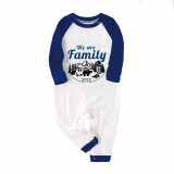 2022 Christmas Matching Family Pajamas Christmas Exclusive Design We are Family Polar Bear Blue Plaids Pajamas Set