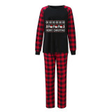Christmas Matching Family Pajamas Exclusive Design Pattern HOHOHO Santa Head Black Pajamas Set