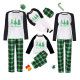 Christmas Matching Family Pajamas Exclusive Christmas Tree Merry Christmas Green Plaids Pajamas Set