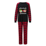 icusromiz Christmas Matching Family Pajamas Exclusive Design Christmas In Sunglasses Black Pajamas Set