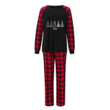 2022 Christmas Matching Family Pajamas Exclusive Christmas Tree Black Pajamas Set