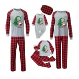 Christmas Matching Family Pajamas Exclusive Swing Santa Christmas Tree Gray Pajamas Set