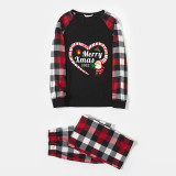 2022 Christmas Matching Family Pajamas Santa Heart Merry Xmas Pajamas Set