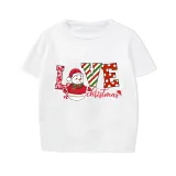 Christmas Matching Family Pajamas Exclusive Snowman LOVE Christmas Short Pajamas Set